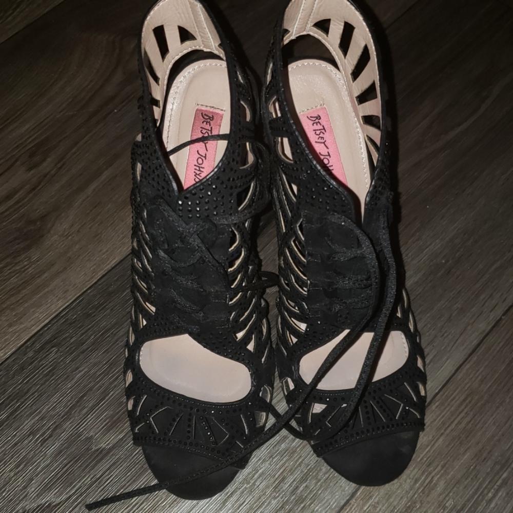 Bejeweled pumps